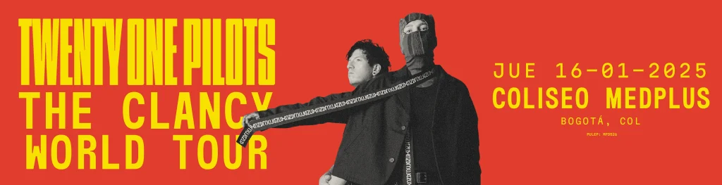 Comprar boletas TWENTY ONE PILOTS THE CLANCY WORLD TOUR: 16 Enero Bogotá 2025